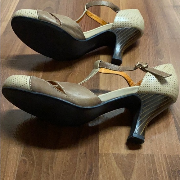 Jeffrey Campbell Leather Retro T Strap Shoes - Picture 3 of 16